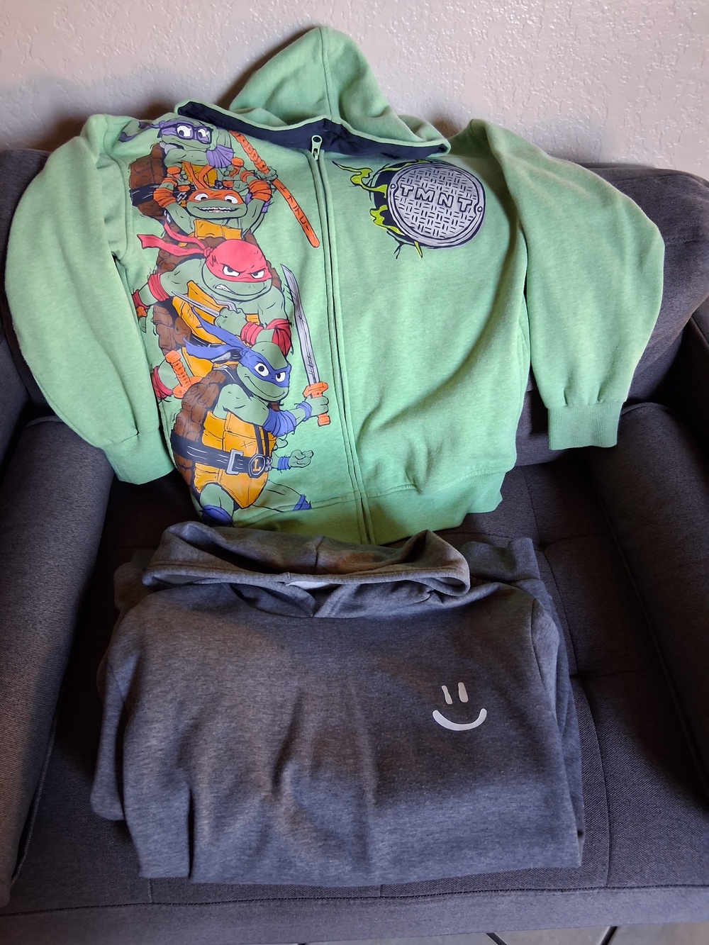 Teenage Mutant Ninja Turtles Kids Green Zip-Up Hoodie